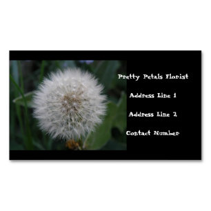 Seeding Dandelion Flower Custom Business Magnets