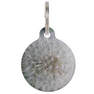 Seeding Dandelion Flower Custom Pet Tag