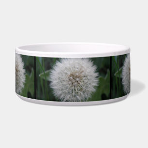 Seeding Dandelion Flower Dog Bowl