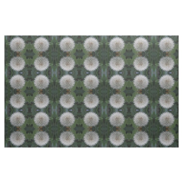 Seeding Dandelion Flower Floral Patterned Fabric (Fat Quarter)