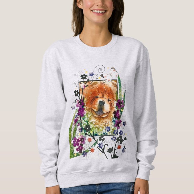 SEEDS OF CHANGE  red chow  Sweatshirt (Front)