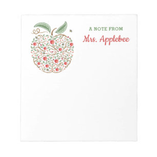 Seeds of Knowledge Teacher's Apple Note Pad