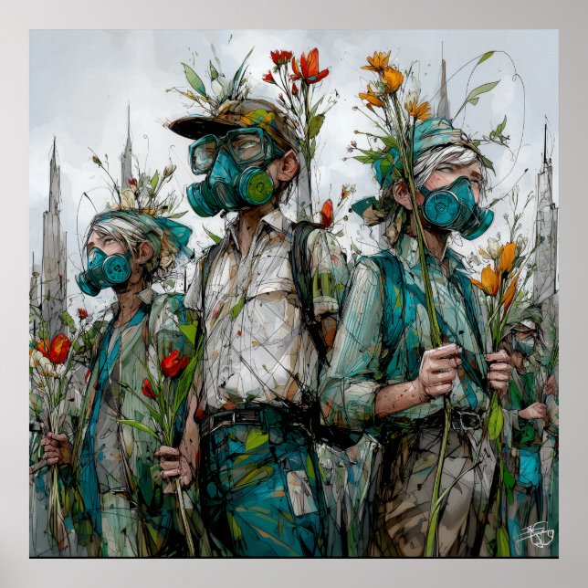 Seeds of Resistance - Solarpunk Poster (Front)