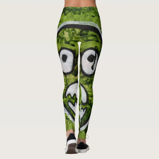 Seedy Pete Skull Odd Whimsical Monster Art Quirky Leggings Zazzle
