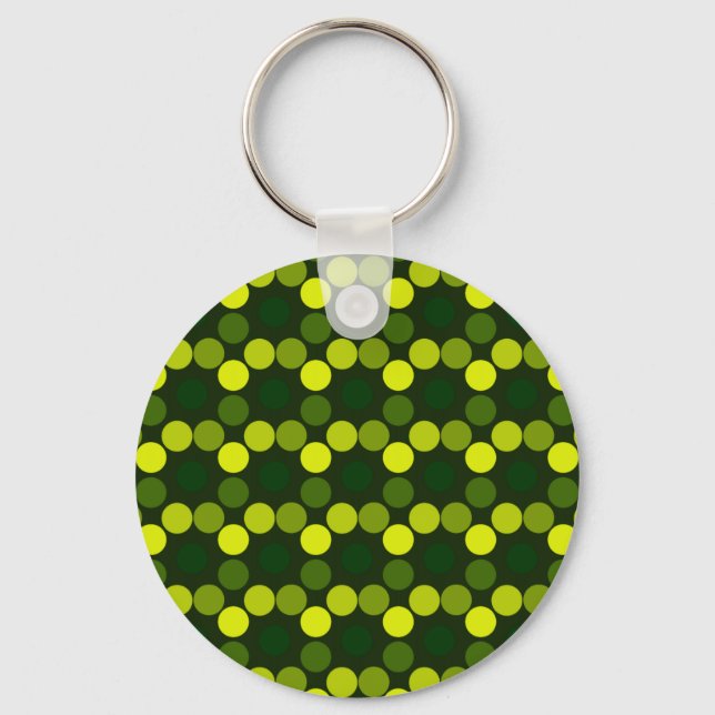 Seeing Dots Lemon Lime KEY CHAIN (Front)