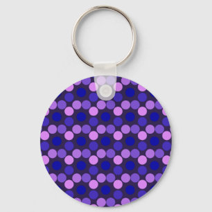 Seeing Dots Purple Pink KEYCHAING Keychain