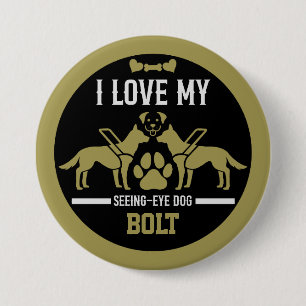 Seeing Eye Dog Gift 3 Inch Round Button