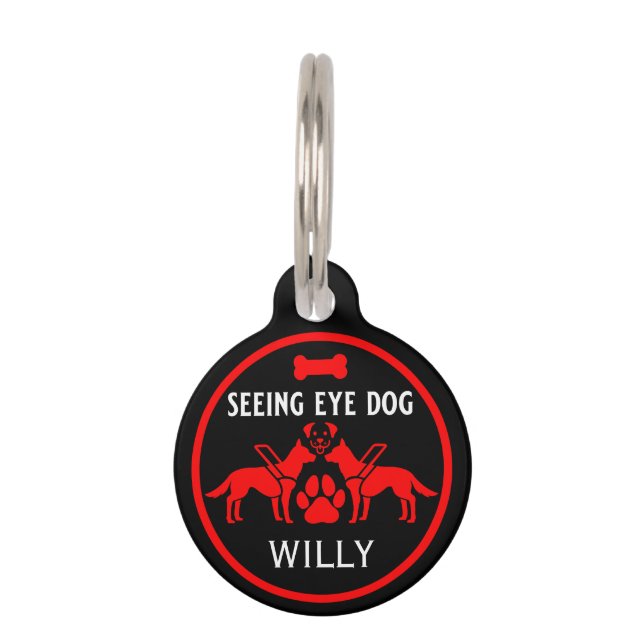 Seeing Eye Dog Gifts Pet Tag (Front)