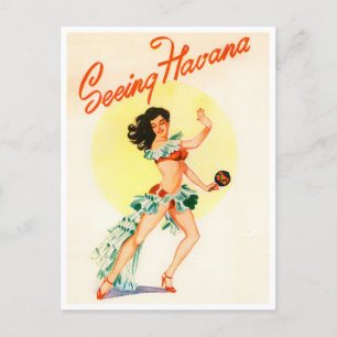 Seeing Havana vintage travel postcard
