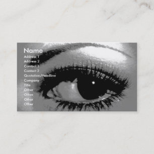 Seeing is Believing/Beautiful Eye Business Card