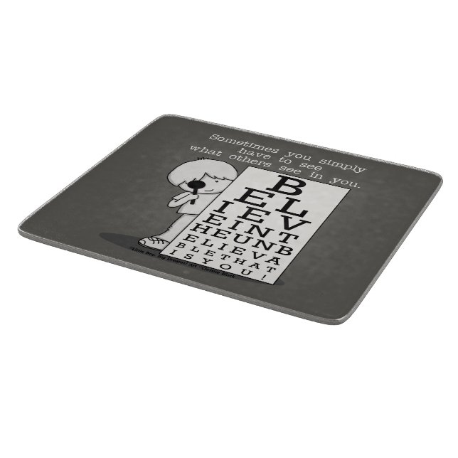 Seeing is Believing-Eye Chart Cutting Board (Corner)