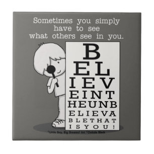 Seeing is Believing-Eye Chart Tile