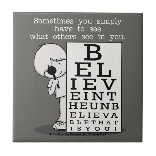 Seeing is Believing-Eye Chart Tile (Front)