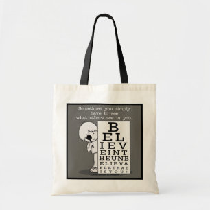 Seeing is Believing-Eye Chart Tote Bag