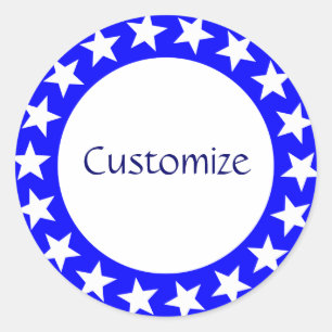 Seeing Stars Template - 2 Classic Round Sticker