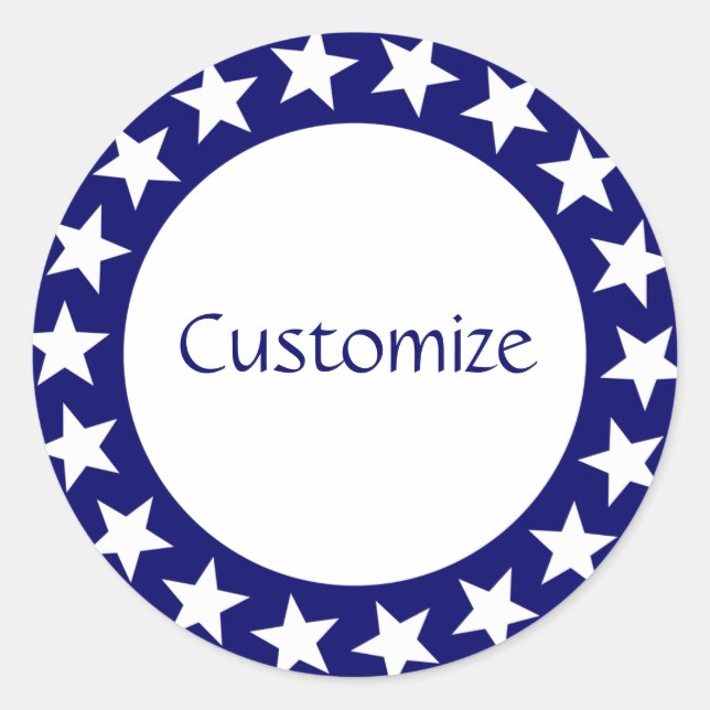 Seeing Stars Template Classic Round Sticker (Front)