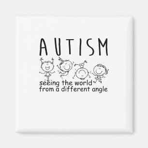 Seeing The World At A Different Angle Autism Magnet