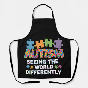 Seeing the World Differently Autism Awareness Apron