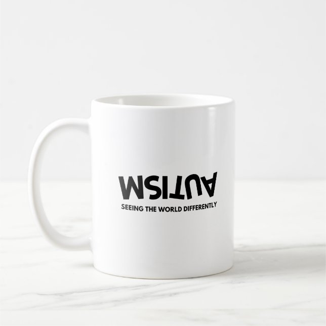 Seeing the World differently Autism Awareness Coffee Mug (Left)