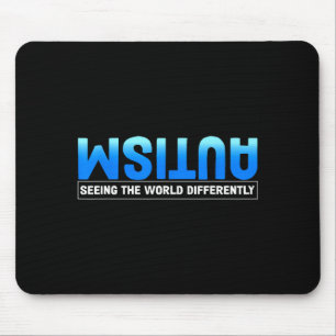 Seeing the world differently autism awareness kids mouse pad