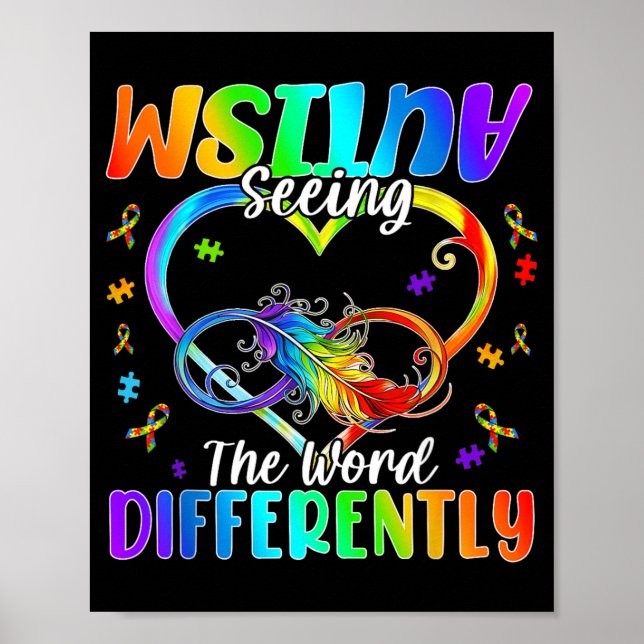 Seeing the World Differently Autism Awareness Poster (Front)
