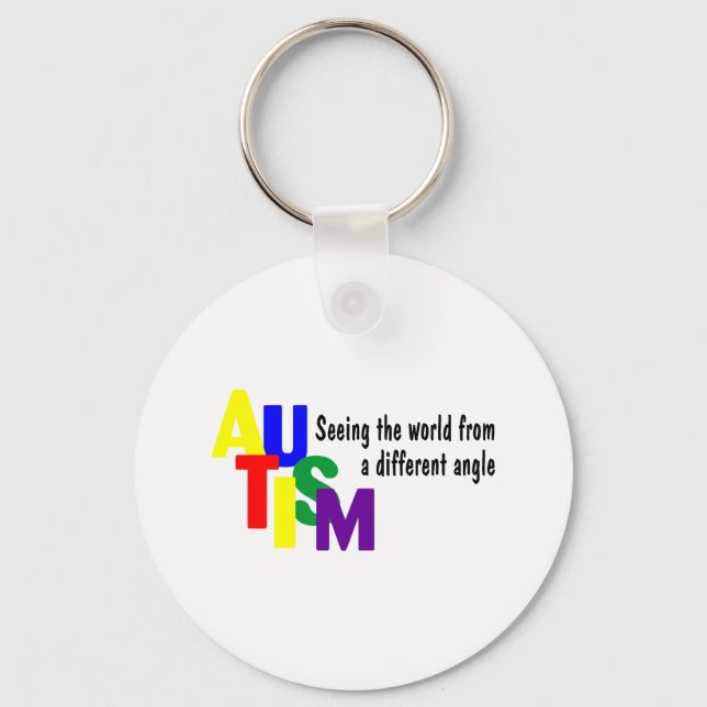 Seeing The World From A different Angle (Bright) Keychain (Front)