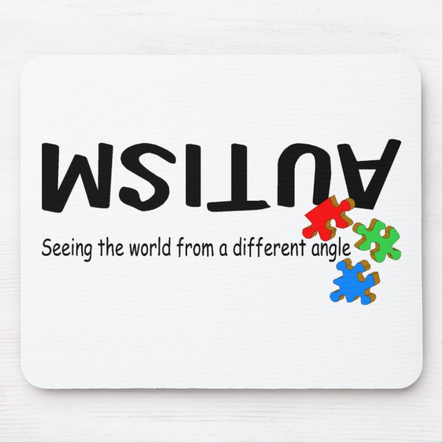 Seeing The World From A Different Angle (Pieces) Mouse Pad (Front)