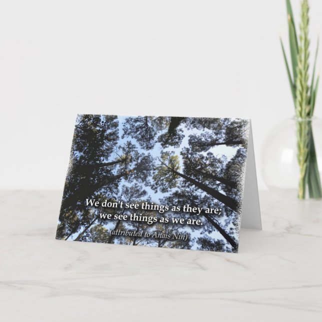 Seeing Things (Trees) Card (Front)