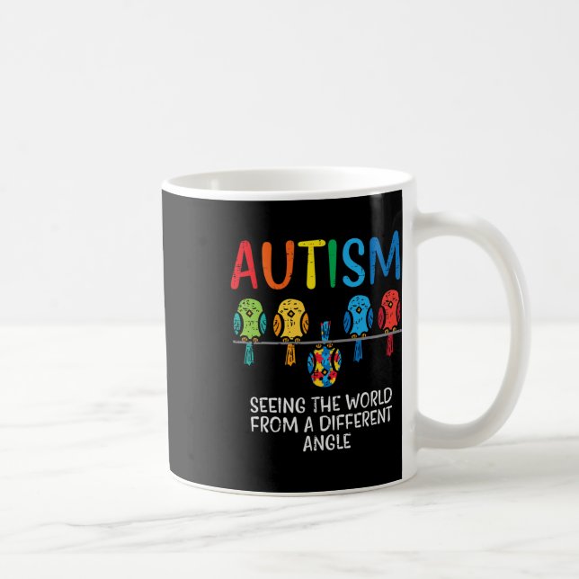 Seeing World From Different Angle Autism Awareness Coffee Mug (Right)