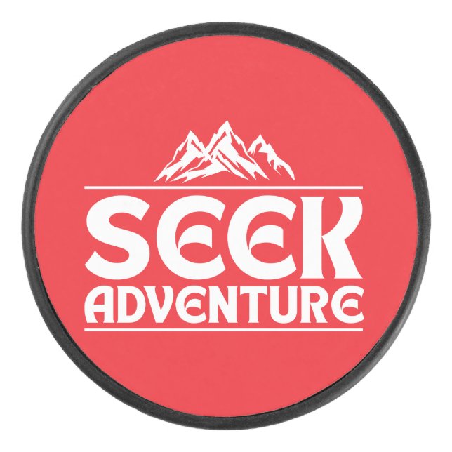 SEEK ADVENTURE HOCKEY PUCK (Front)