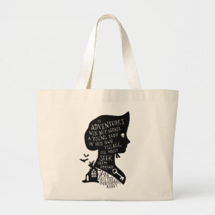 Seek Adventures Northanger Abbey Quote Large Tote Bag