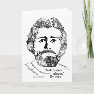 "Seek His Face Always" Ps. 5:4 p.m. Card