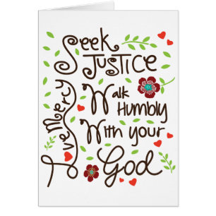 Seek Justice Love Mercy Walk Humbly Micah 6 8