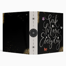 Seek Magic Every Day- Glam Glitter Binder
