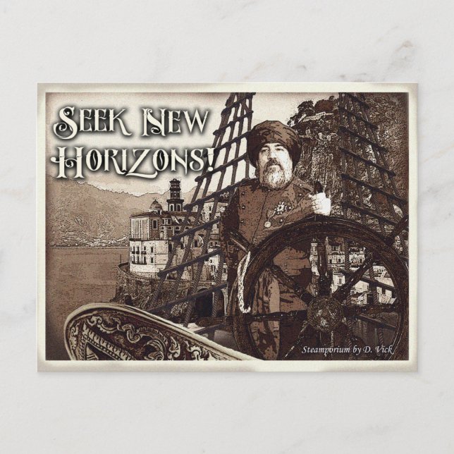 Seek New Horizons Postcard (Front)