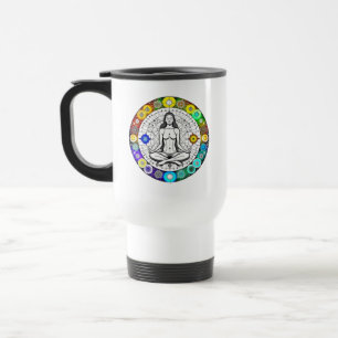 Seek Serenity Meditation Yoga Spiritual Travel Mug