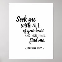 Seek With All Your Heart and Find Jeremiah 29:13