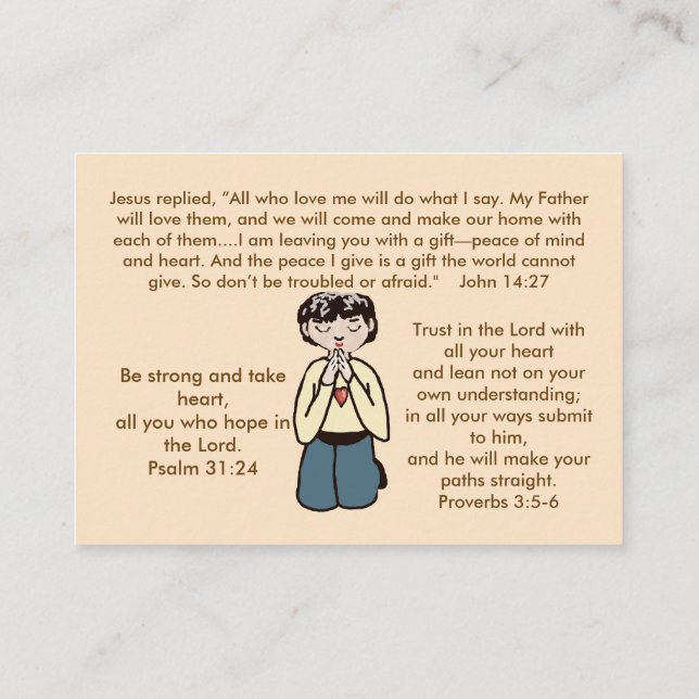 Seeking Jesus Calling Card (Back)