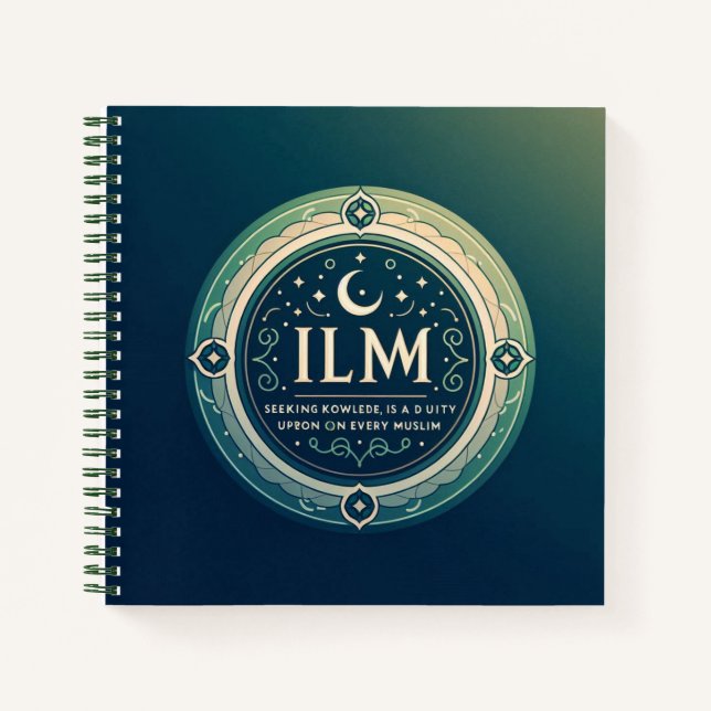 Seeking knowledge is a duty every muslim Notebook (Front)