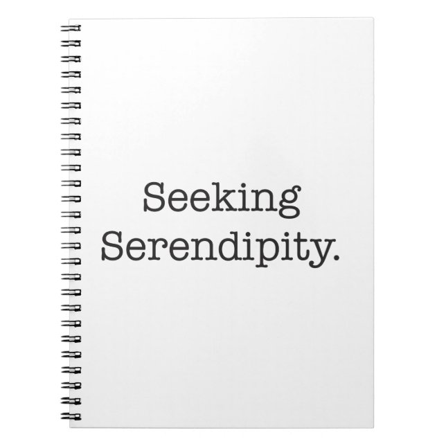 Seeking Serendipity Notebook (Front)