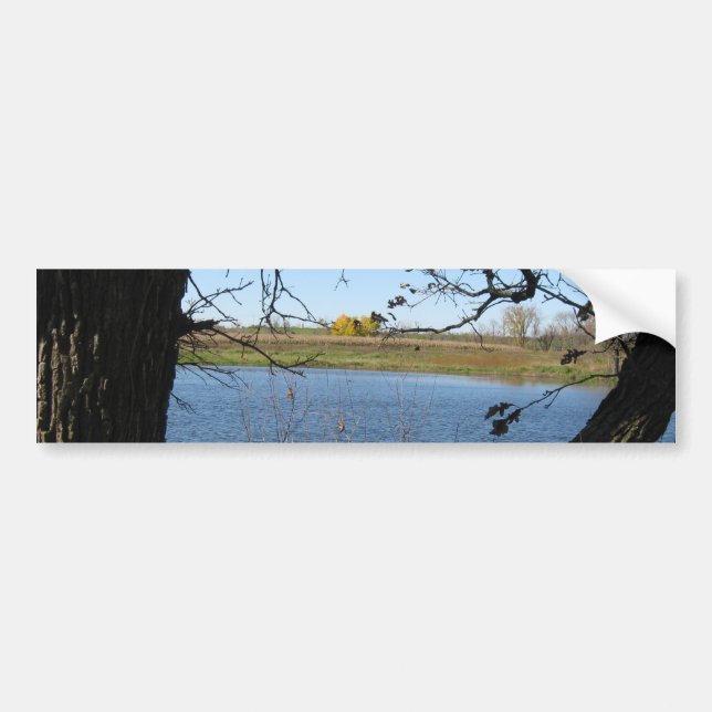 seeking serene bumper sticker (Front)