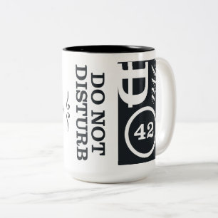Seeking The Meaning Of Life, Universe, Everything Two-Tone Coffee Mug