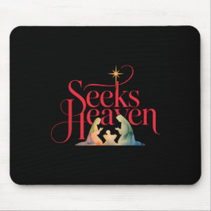 Seeks Heaven Nativity Scene Funny 67 Meme Christia Mouse Pad
