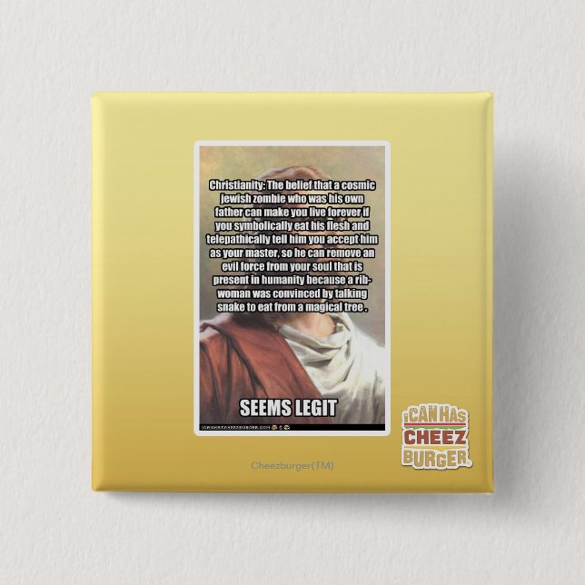 Seems Legit 2 Inch Square Button (Front)