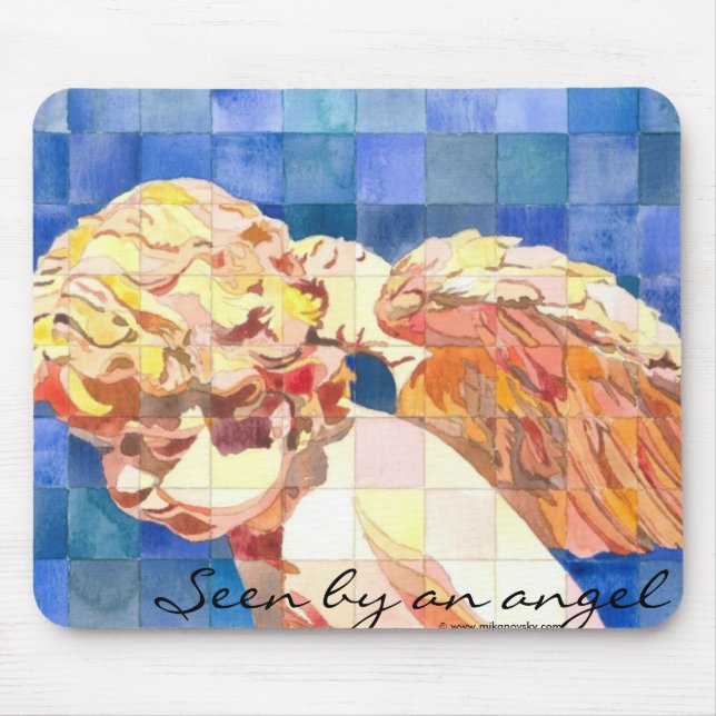 "Seen by an angel" mousepad (Front)