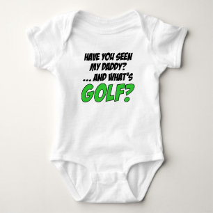 Seen My Daddy Funny Golf Baby Bodysuit