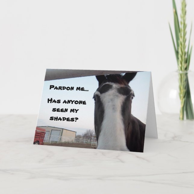 Seen My Shades? Birthday Card (Front)