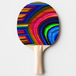 ~ Seeping Colour ~ Original Fractal ~ Ping Pong Paddle