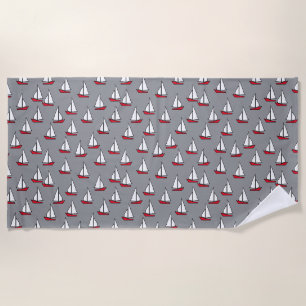 Segelboot Beach Towel
