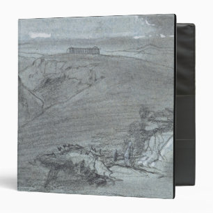 Segesta, from 'Views of Sicily' (chalk & gouache o Binder